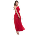 Occident Women&#39;s Slim Fit Long Mousseline Red Backless Fashion Prom Dress 4 Taille XS ~ L CL5707-2 #